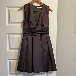 Beautiful Brown Satin Dress